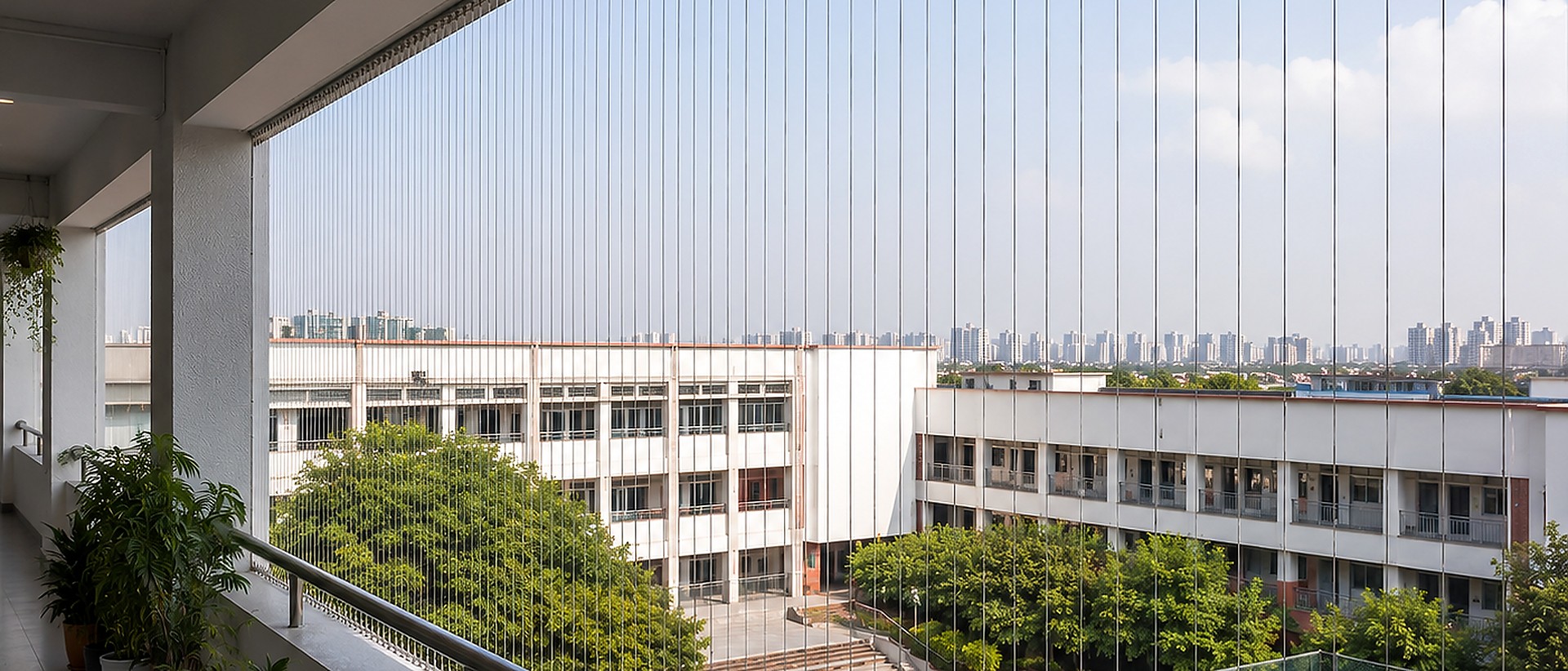 Homes, schools and offices.