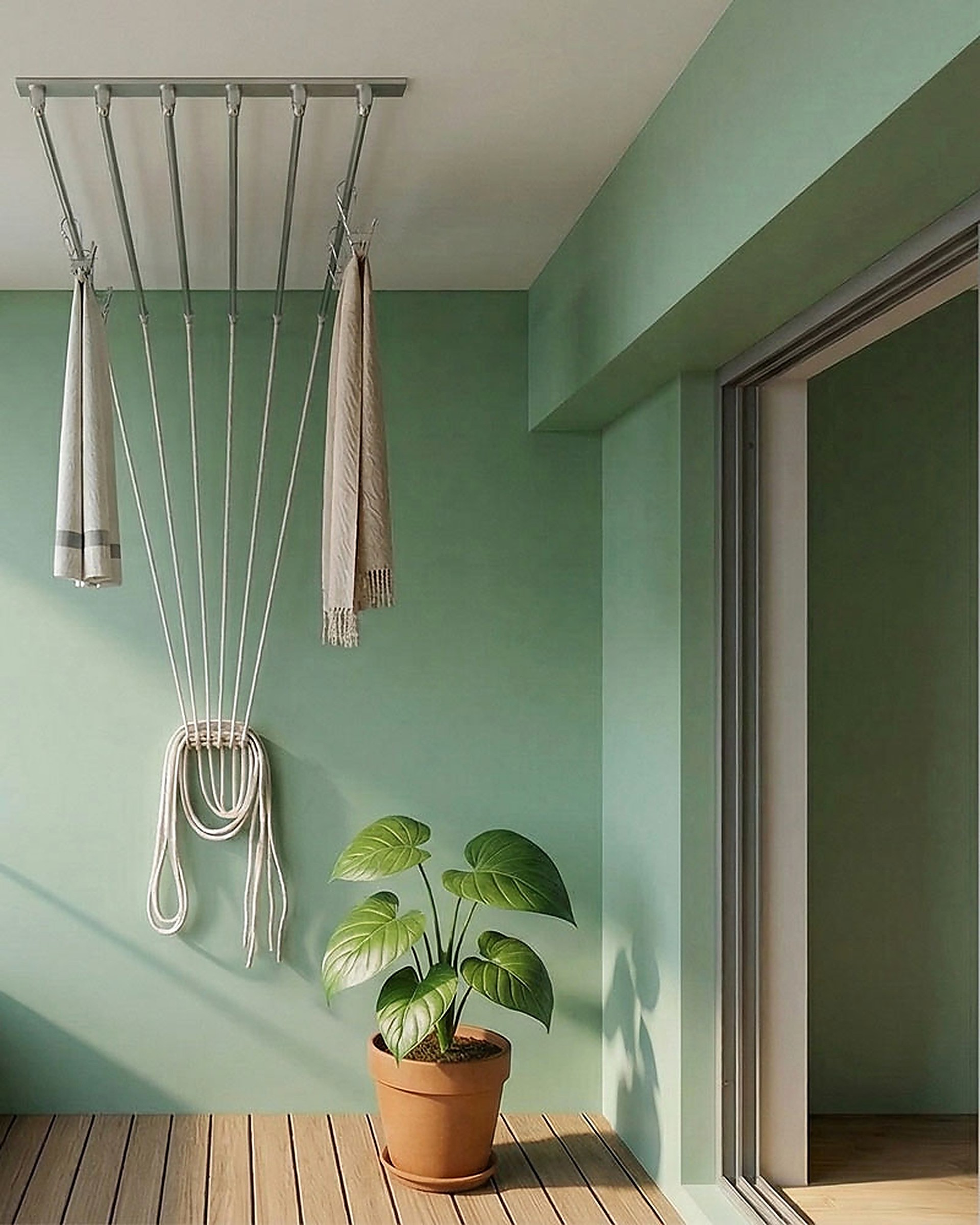 Ceiling Cloth Hangers installation