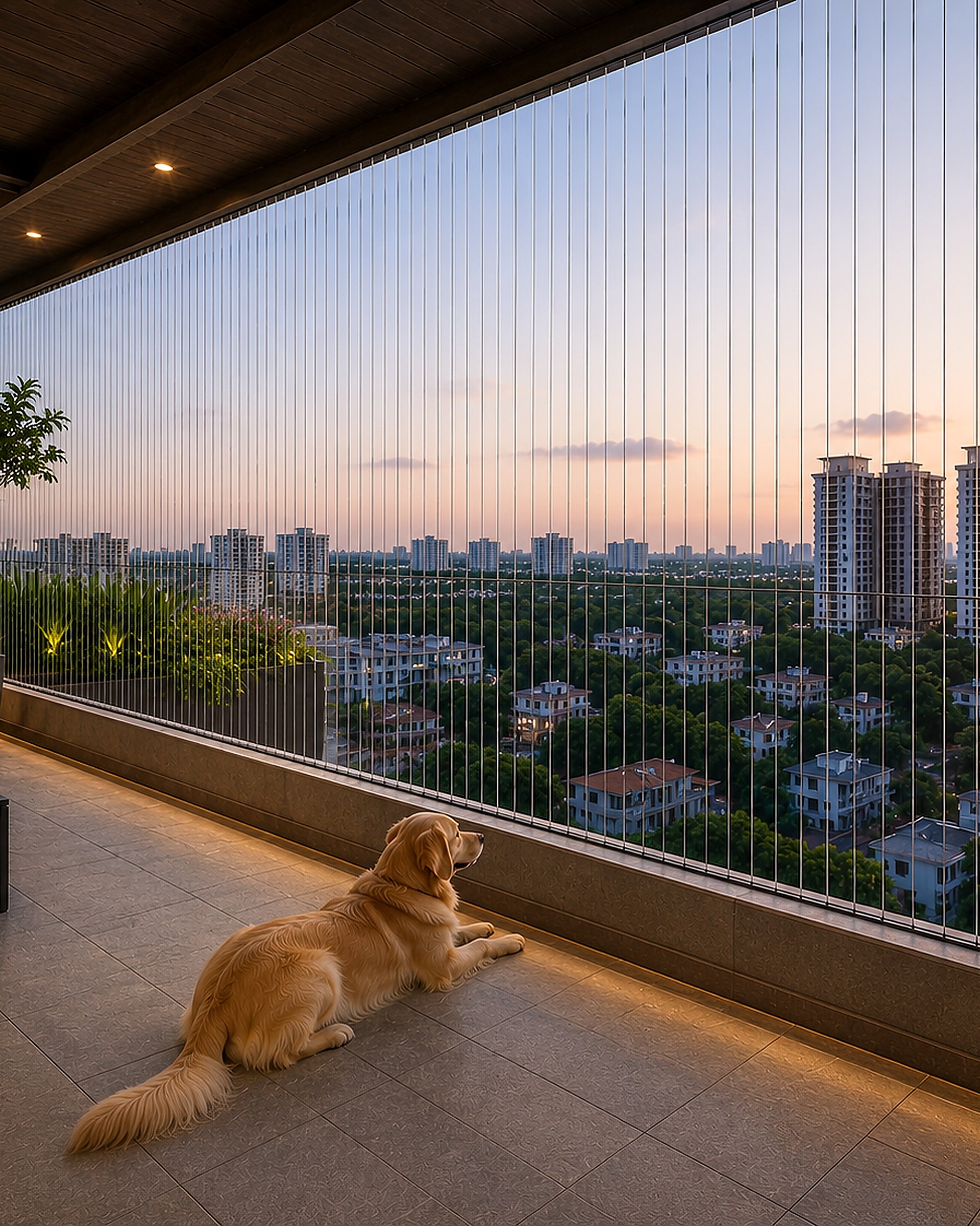 Pet Safety Invisible Grills installation